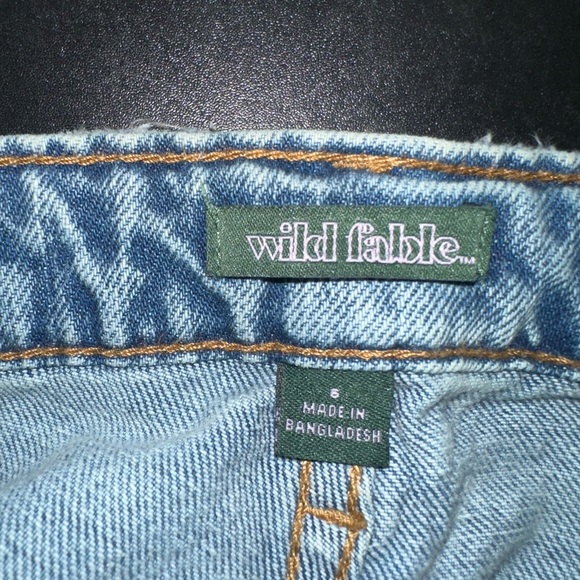 Wild Fable Light Wash High Rise Straight Leg Denim Jeans - Blue - Picture 10 of 11